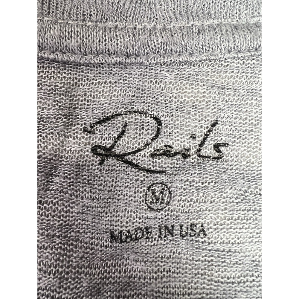 Rails Bluish Gray Long Sleeve Henley Shirt with Pocket Made in USA Size M - Picture 4 of 8